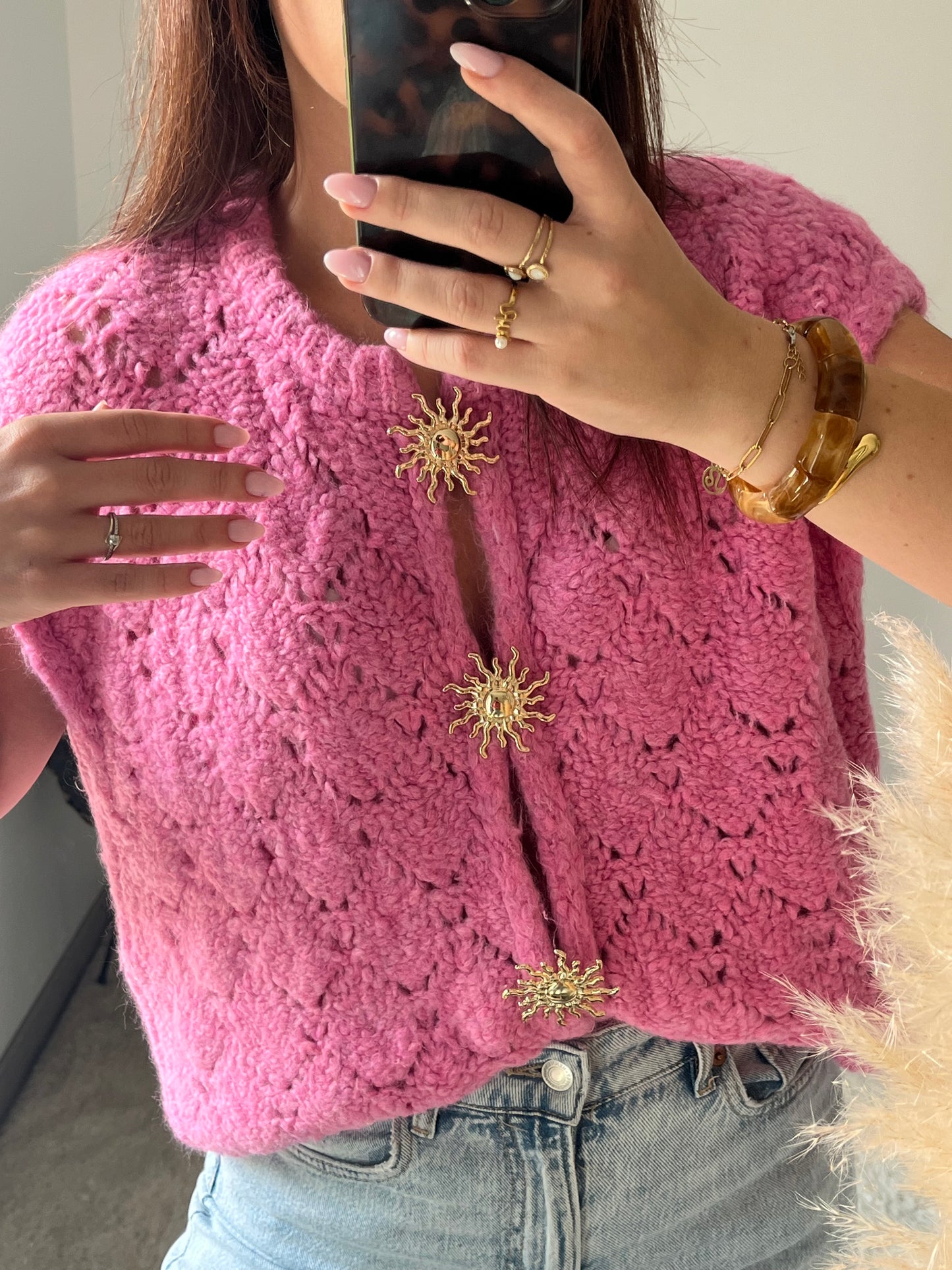 Gilet Elyza - Rose