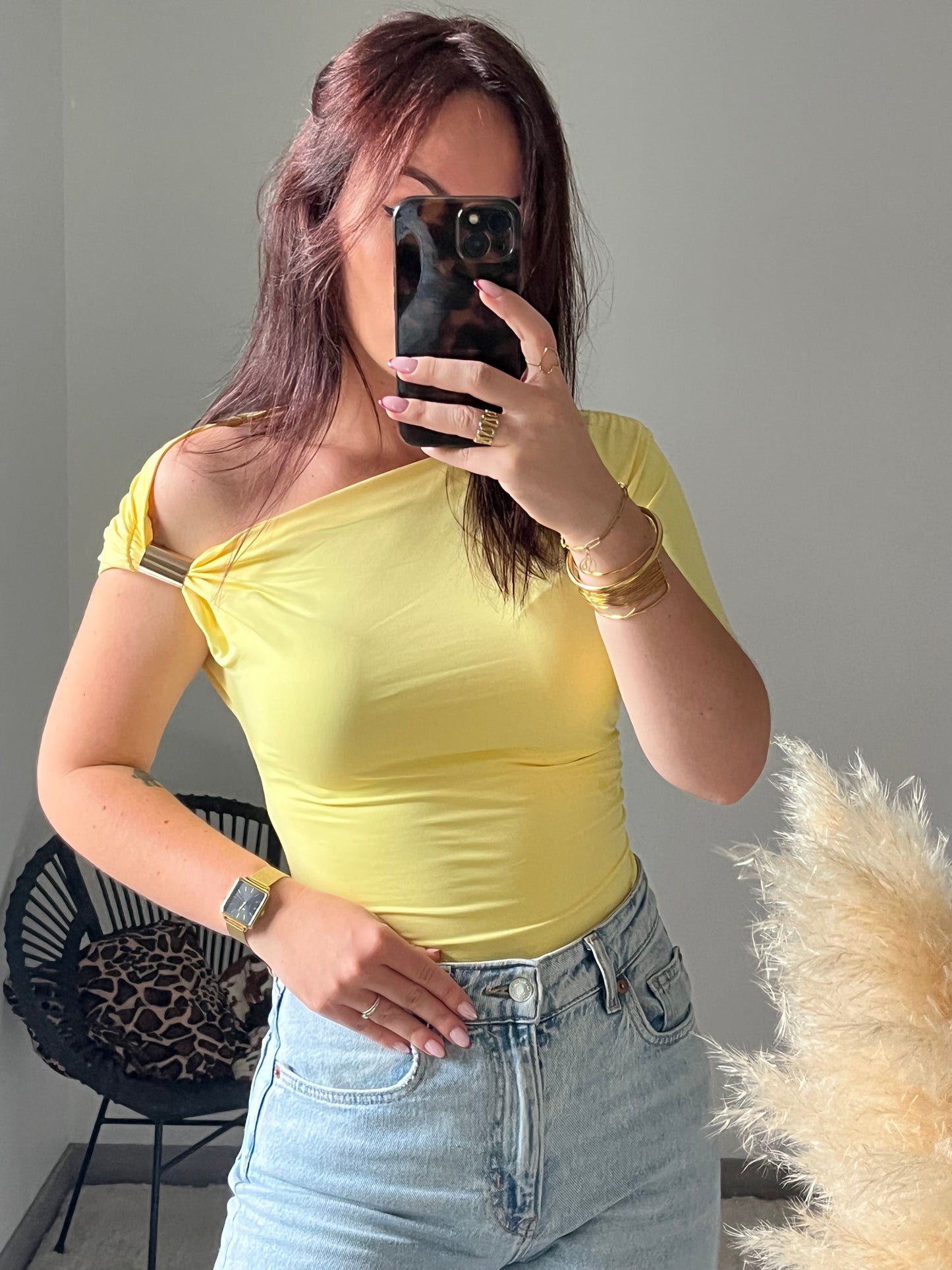 Top Andreia - Jaune