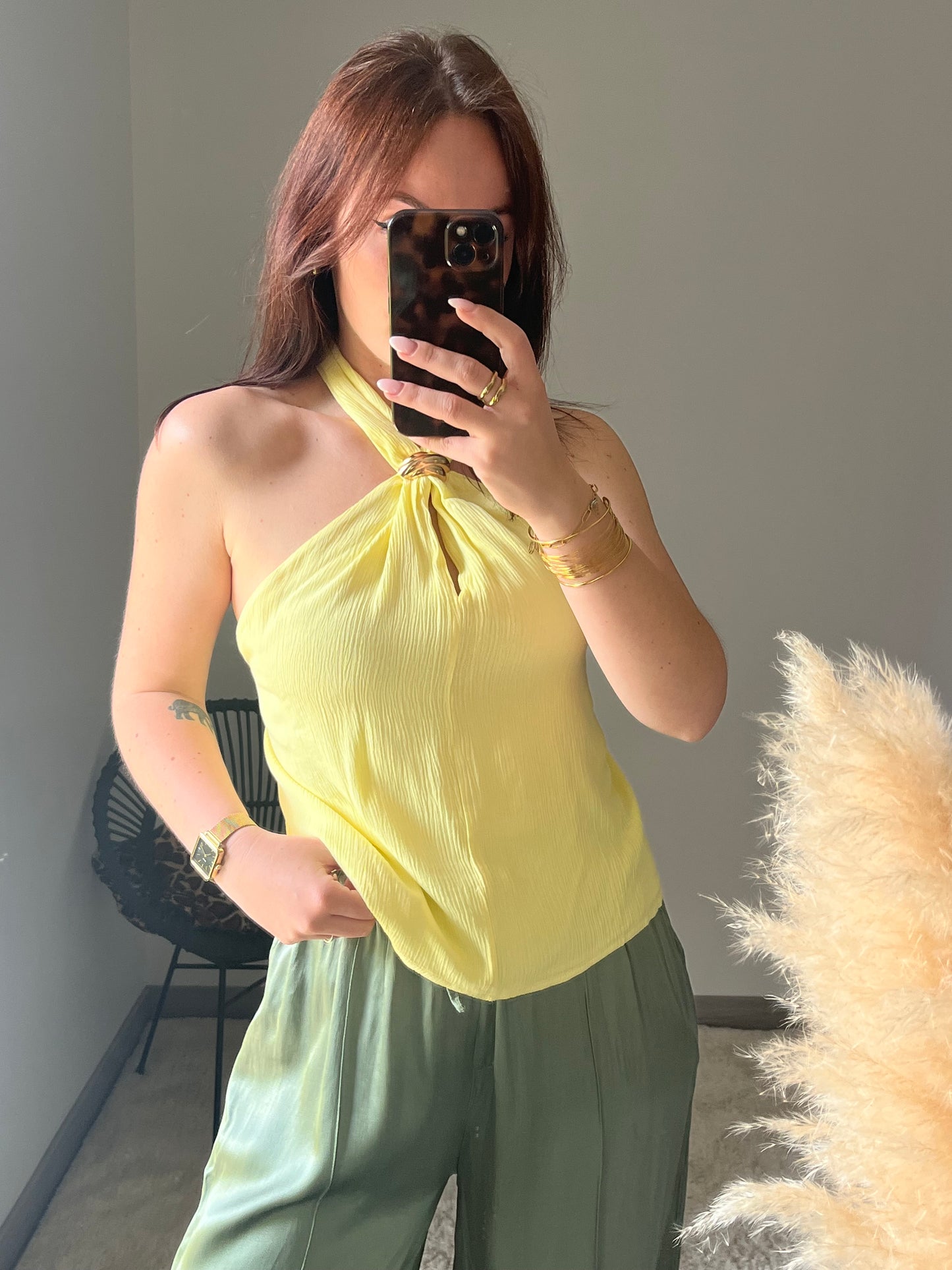 Top Leila - Jaune