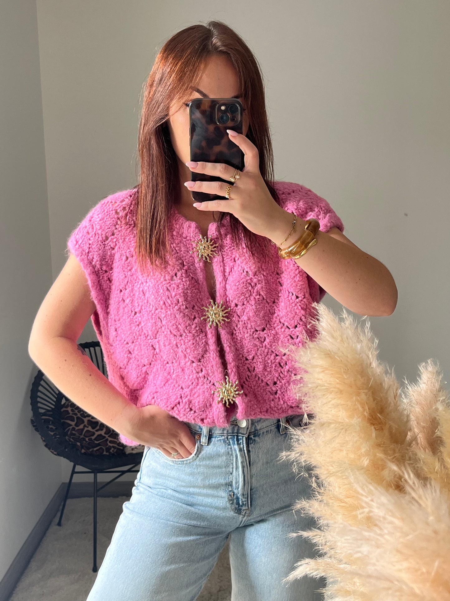 Gilet Elyza - Rose