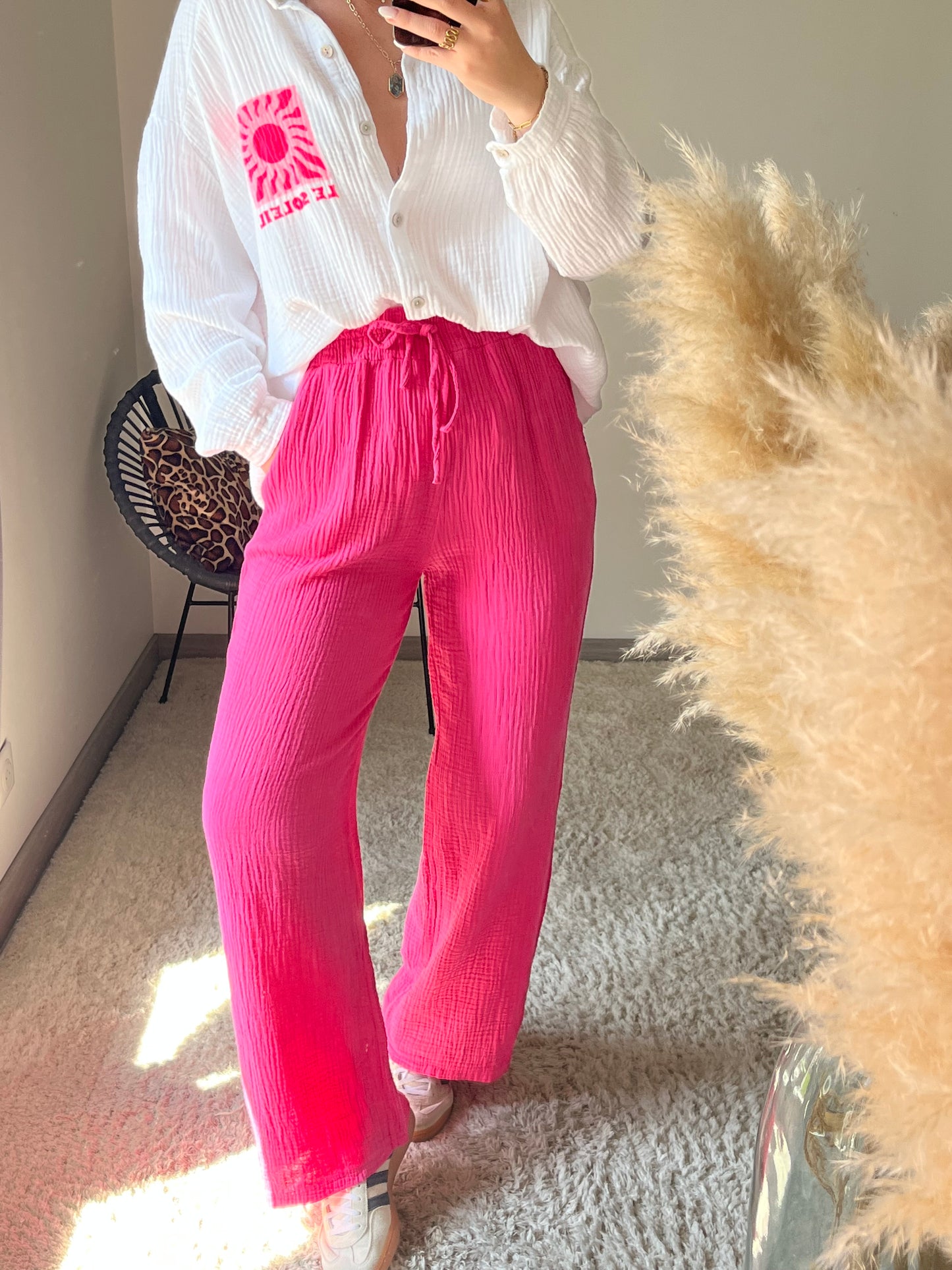Pantalon Ella - Fuchsia