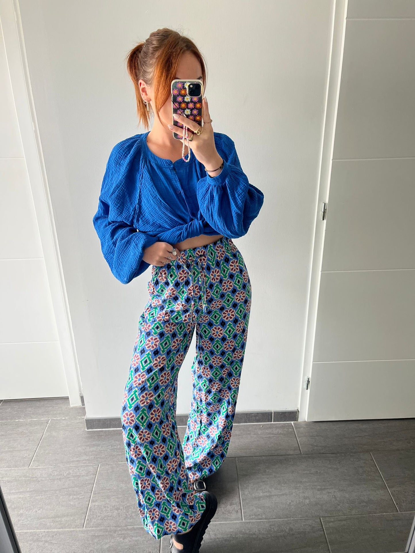 Pantalon Faustine bleu