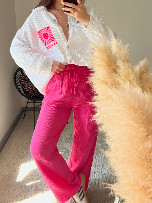 Pantalon Ella - Fuchsia
