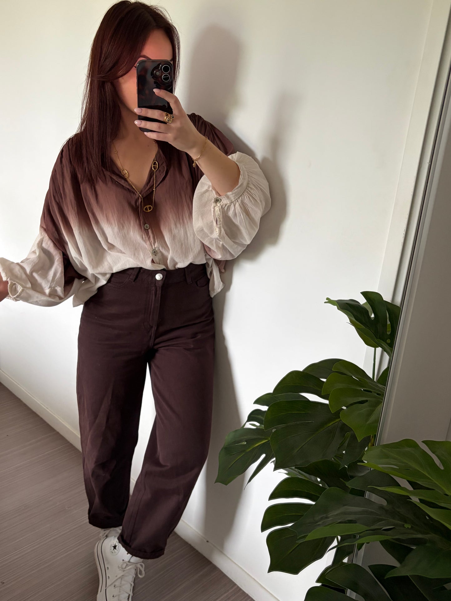 Chemise Selena - Marron