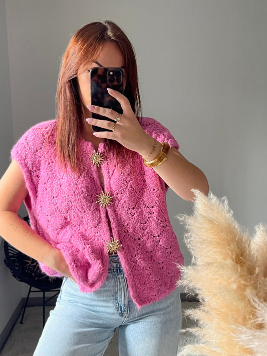 Gilet Elyza - Rose