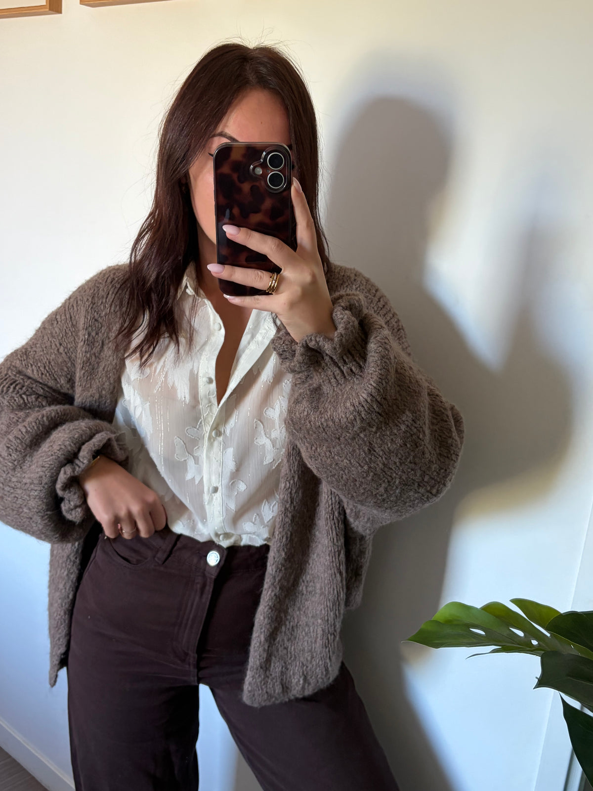 Gilet Alice - Marron