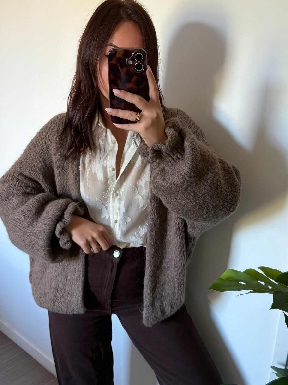 Gilet Alice - Marron