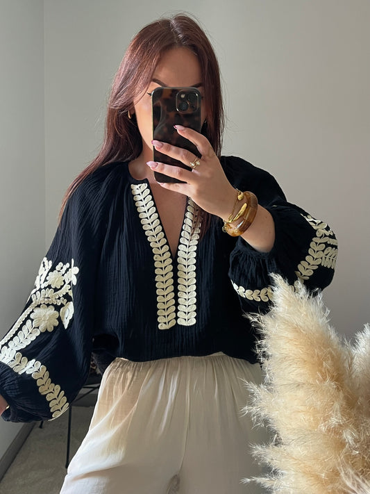 Blouse Lily - Noir