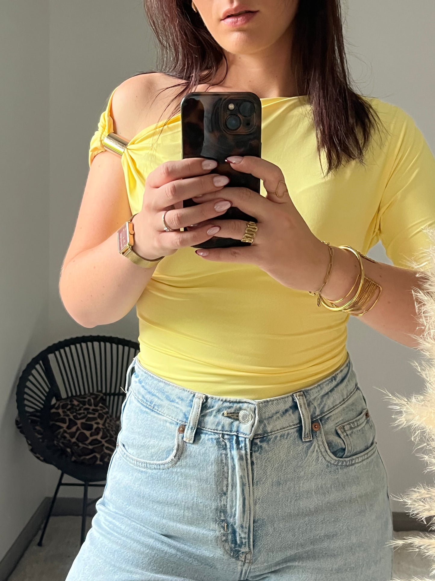 Top Andreia - Jaune