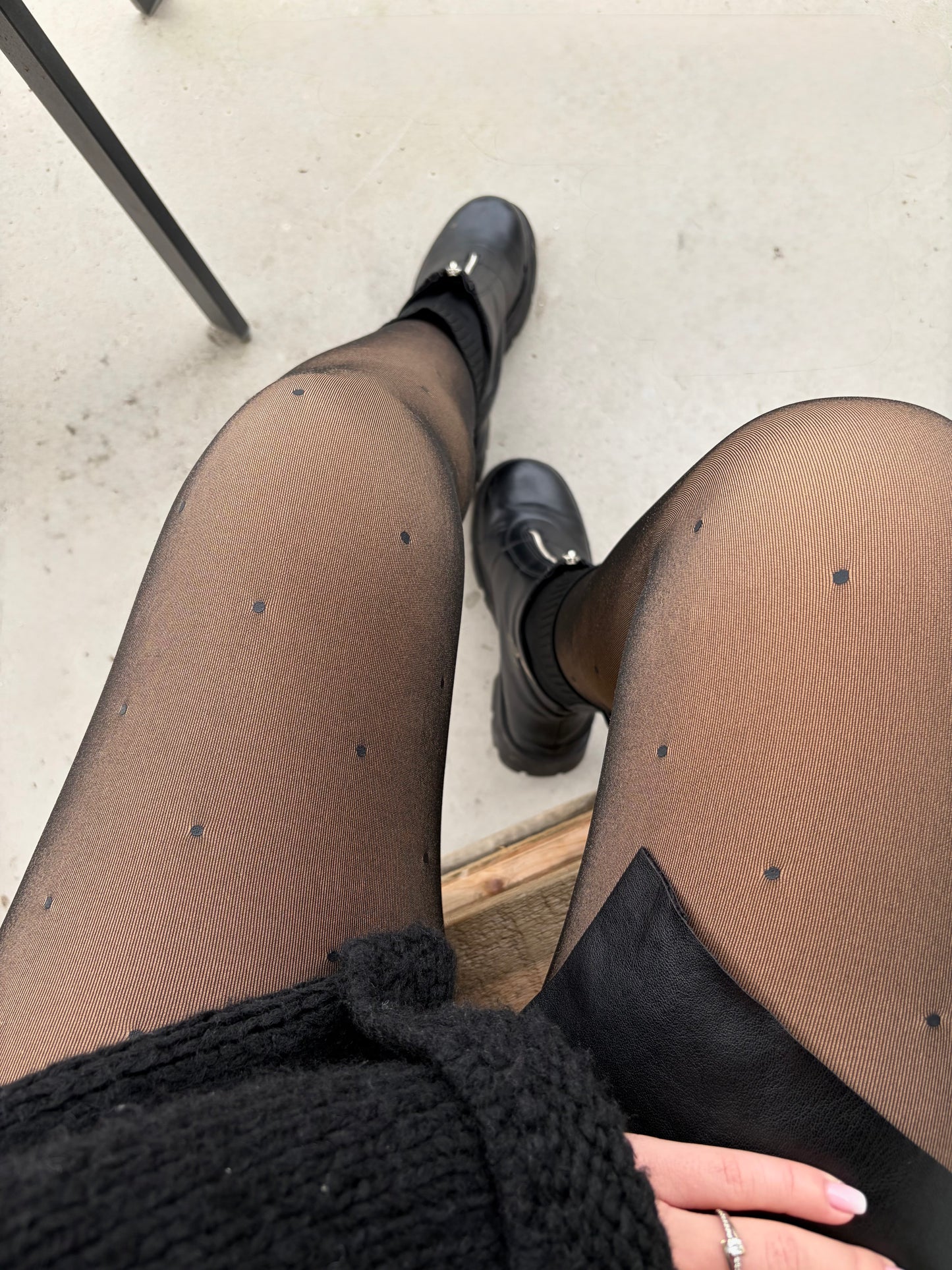 Collant polaire - à pois