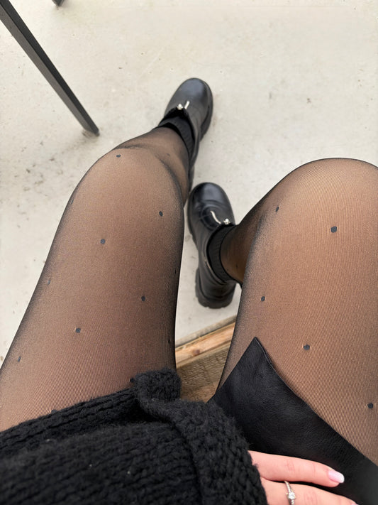 Collant polaire - à pois